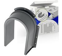 MONTERAL Coperchio a Sifone per Fondo Cassetto con Spessore di 16 mm - Coperchio Forma di U Grigio - Garanzia di 10 Anni