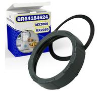 MONTERAL Ghiera di Bloccaggio e Guarnizione per Frullatore Elettrico con Codice Originale BR64184624 64184624 per Braun MX2000 MX2050