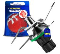 MONTERAL Gruppo Lame e Guarnizione per Vorwerk Bimby TM6 Robot da Cucina - Completo di Panno Microfibra - Garanzia di 10 Anni