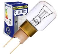 MONTERAL Lampadina Frigorifero 15W 230/240V con la Piastra di Base X7E T-Click con Codice Originale 484000000979 per Whirlpool