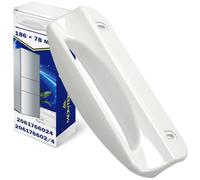 MONTERAL Maniglia Frigorifero e Congelatore Fori di Montaggio 133 mm Dimensioni 187 x 80 mm con Codice Originale 2061766008 2061766024 2061766016 per Zanussi per Electrolux - Garanzia di 10 Anni