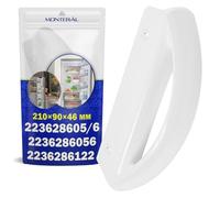 MONTERAL Maniglia Frigorifero Universale 209 x 89 x 48 mm con il Codice Originale 223628605/6 2236286056 2236286122 per Zanussi per Aeg per Electrolux per Juno per Zanker - Garanzia di 10 Anni