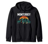 Monterrey Mexico Retro Travel Cerro de la Silla Mexicano Mex Felpa con Cappuccio