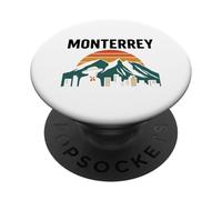 Monterrey Mexico Retro Travel Cerro de la Silla Mexicano PopSockets PopGrip Adesivo