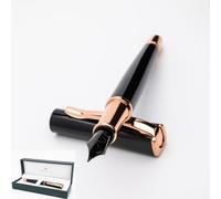 Montervede Impressa FP Black w/Rose Gold Trim - F