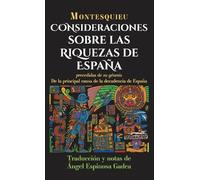 Montesquieu Consideraciones sobre las riquezas de España (Tascabile)