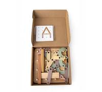 Montessor, Puzzle in Legno per Bambini 36+ Mesi | Coordinazione Occhio-Mano, Pensiero Creativo, Forme e Spazio, Multicolore Pastello, Età 36+ Mesi
