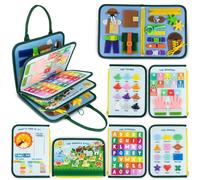 Montessori Busy Board Feltro Valigetta Giochi Montessori Didattici Pannello