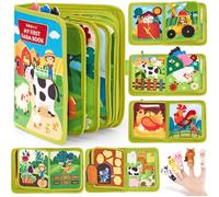 Montessori Educativo Farm Storie Libro Quiet Book Con Fattoria Tema, My First Farm Books, Montessori 20 in 1 Busy Board Feltro Book Per Educazione Precoce Fürab 1 Anno Per Giri In Auto