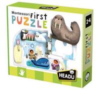 Headu- Montessori My First Puzzle The Pole Animale, Multicolore, large, MU24711