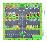Montessori Giocattoli a partire dai 2 3 4 5 anni | Giocattolo magnetico in legno labirinto Busy Board | Bambini giocattolo in legno regalo per ragazze ragazzi