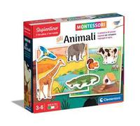 Clementoni Sapientino Montessori - Gli Animali, Gioco Educativo Metodo Montessoriano per Bambini 3-6 Anni, per Scoprire e Classificare Gli Animali, Lingua Italiana, Made in Italy, 16360