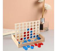 Montessori Kids 4 in a Row Gioco da tavolo in legno Fun Block Board Learning