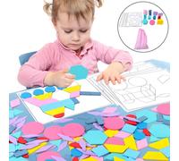 Montessori Kids Tangram Puzzle Jigsaw Block Gioco di smistamento Regalo per