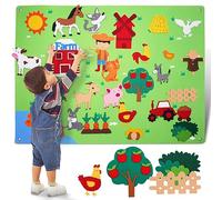 Montessori Lavagna in feltro per bambini a partire da 1 a 5 anni - Set da gioco educativo di compleanno sensoriale per bambini