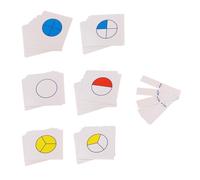 Montessori Math Teaching Aids Bambini Early Childhood Toy Digital Fraction Card