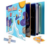 Montessori Quiet Book, Interactive Busy Book, 3D Feltro Busy Book Giocattolo sensoriale, Puzzle libro giocattolo educativo, giocattolo educativo sensoriale, giocattolo educativo per bambini