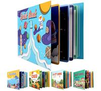 Montessori Quiet Book, Interactive Busy Book Montessori Giocattoli, Libro tranquillo Montessori for Toddlers, Educational Toy Book, Prescolare Puzzle Libro giocattolo per bambini a partire dai 2 anni