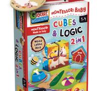 LISCIANI 96879 MONTESSORI LEGNO CUBES AND LOGIC