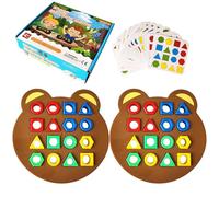 Montessorii Puzzle Toy - Colorful Geometric Blocks Game | Educational Hand-On Learning for Children, Interactive Developmental Play, Cognitive Skill Activity, Boys Girls Kindergarten, Creative Problem
