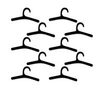 Montesy 10 pezzi accessori per casa delle bambole appendiabiti in miniatura per bambini momenti di gioco sicuri incoraggia l'interazione dei genitori e dei bambini appendiabiti per bambole