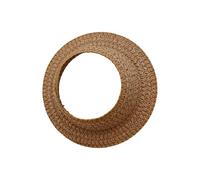 Montesy 17cm ha intrecciato la paglia aperta del cappello della bambola della paglia pieghevole per il viaggio e le avventure all'aperto