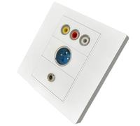 Montesy 86 Tipo Pannello Modulari con Modulo Personalizzabile Piastra A Parete Adatto per Interfacce Multimediali Struttura ABS Telaio Incorporato Modulo Rimovibile