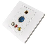 Montesy 86 Tipo Pannello Modulari con Modulo Personalizzabile Piastra A Parete Adatto per Interfacce Multimediali Struttura ABS Telaio Incorporato Modulo Rimovibile