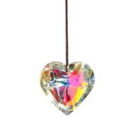 Montesy Acchiappasole con prismi di cristallo a forma di cuore, per decorazioni per la casa e celebrazioni di nozze che riflettono l'arcobaleno alla luce