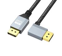 Montesy Cavo da DisplayPort 1.4 a DisplayPort a 90 gradi opzionale per 4K 60Hz e 2K 144Hz 1080P/240Hz Compatibile con vari dispositivi