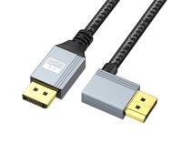 Montesy Cavo da DisplayPort 1.4 a DisplayPort a 90 gradi opzionale per 4K 60Hz e 2K 144Hz 1080P/240Hz Compatibile con vari dispositivi