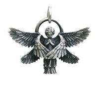 Montesy Collana creativa con ciondolo a forma di angelo, realizzata a mano, con ciondolo a forma di serafino, per uomini e donne, regalo di compleanno o, as the pic show, Rame, Nessuna pietra preziosa