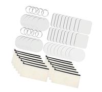 Montesy Confezione da 144 sacchetti per trucco a sublimazione, con cerniera, rettangolari e circolari, per realizzare portachiavi, Come da immagine., as the pic show