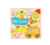 Montesy Giocattolo educativo precoce del gioco di animali di legno per il miglioramento cognitivo del bambino Attività di addestramento delle abilità motorie fine puzzle animale in legno