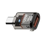Montesy Maschio a USB A Femmina Convertitore 120W Ricarica Trasferimento Dati USB C Extender con Indicatori Adattatore