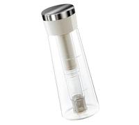 Montesy - Produttore portatile di birra fredda per viaggi all'aperto, design a prova di perdite, con filtro efficiente e costruzione in vetro in acciaio inossidabile