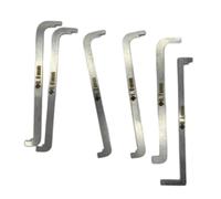 Montesy Set di 6 cacciaviti a scorrimento ad angolo retto, cacciavite a doppia estremità tipo Z a 90 gradi per riparazione di spazi ristretti