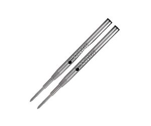 Monteverde Gel Mine, adatto per Mont Blanc penna a sfera, tratto F - Nero, 2 Ricariche