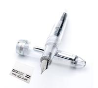 MONTEVERDE - Penna stilografica monza tratto medio fusto in resina trasparente