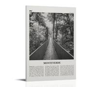 Monteverde, poster decorativo su tela, per soggiorno, camera da letto, decorazione da parete, per camera da letto, per camera da letto, 30 x 45 cm