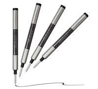 Monteverde Ricarica per penna roller USA (per Montblanc LeGrand), punta media, colore nero (confezione da 4)