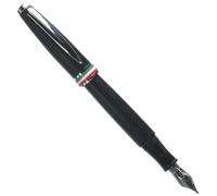 MONTEVERDE USA Aldo Domani Italia - Penna stilografica (nero opaco) - Stub - Penna di lusso per uomini e donne, ufficio, lavoro, scuola, regalo