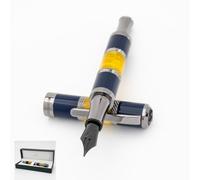 MONTEVERDE USA Regatta Sport - Penna stilografica (blu/giallo), pennino Omniflex