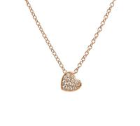 Monteverdi 1VNAMONJ-NL-0071 - Collana da donna con ciondolo a forma di cuore, in argento sterling 925 rodiato, 45 cm, Eine Grösse, Argento sterling, Nessuna pietra preziosa