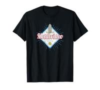 Montevideo Città Uruguay Retro Palacio Salvo Souvenir Maglietta