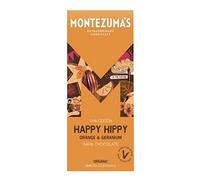 Montezuma Happy Hippy - Cioccolato fondente con arancia e geranio Barretta 90g X 6