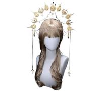 Monther God Tiaras Kit fatto a mano copricapo vintage da donna copricapo fatto a mano copricapo per Halloween festa costume fascia per capelli