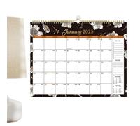 Monthly 2025 Calendar, 365-Day Punch-In Wall Scheduler da gennaio a dicembre, 15 x 11 Inches Ideal for Home, School, and Dorm Organization