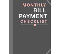 Monthly Bill Payment Checklist: 60-Month Bill Tracker & Budget Planner