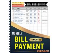 Monthly Bill Payment Checklist: Large Print Bill Tracker Notebook for Simple Personal, Home & Small Business Financial